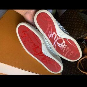 Christian Louboutins ( White / Spikes )